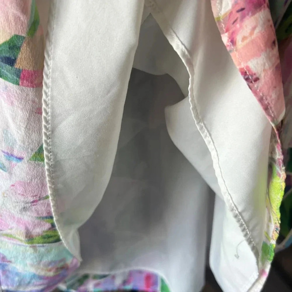 Amanda Uprichard 100% Silk Tropical Print Mini Dress Size Small - Picture 5 of 6